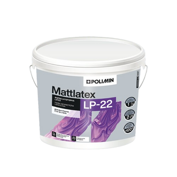 Фарба інтер'єрна POLIMIN LP-22 Mattlatex БАЗА А/14 кг 15579 фото